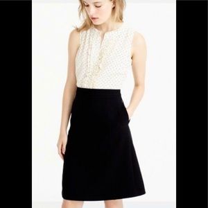 J.Crew Two Piece Dress in Silk Baby Dot Size 8